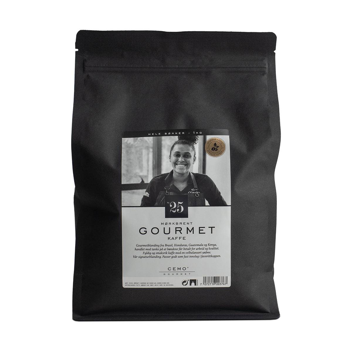GOURMETKAFFE MØRKBRENT 1 KG